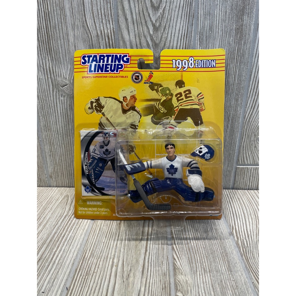 NHL Felix Potvin Toronto Maple Leafs 1998 Starting Lineup Figure New with Card